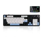 AULA F108 Pro 3 in 1 (2.4G/BT/Wired) Full Size Wireless RGB Mechanical Gaming Keyboard | Retro Color, Reaper Switch (F108ProRR)