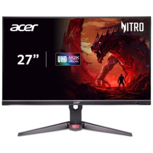 Acer Nitro XV272K V5 27 Inch UHD (3840×2160) IPS Agile Splendor Gaming Monitor (Black)