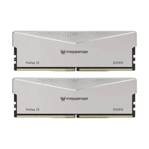 Acer Predator Pallas II 32GB (2 X 16GB) DDR5 6000MHz CL32 Desktop Ram (Silver)