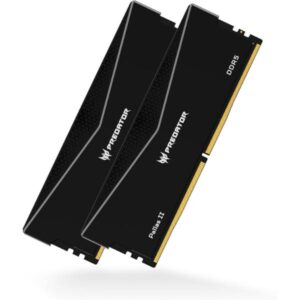 Acer Predator Pallas II Heatsink 96GB (48GBx2) DDR5 6000MHz CL28 RAM Kit Black (BL.9BWWR.676)
