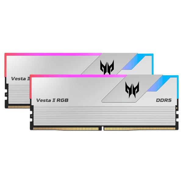 Acer-Predator-Vesta-II-RGB-DDR5-64GB-2x32GB-6000Mhz-CL32-Desktop-Ram-White1.jpg Acer Predator Vesta II RGB DDR5 64GB (2x32GB) 6000Mhz CL32 Desktop Ram (White) - Image 1