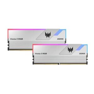 Acer Predator Vesta II RGB Series 32GB (16GBx2) DDR5 6000MHz CL30 Desktop Ram (Silver)