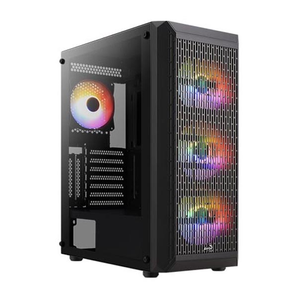 Aerocool Beam V2 ATX Mid Tower WITH 4 FRGB FAN Cabinet (Black) Aerocool Beam V2 ATX Mid Tower WITH 4 FRGB FAN Cabinet (Black)