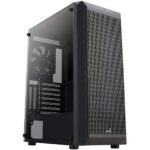 Aerocool Beam V1 ATX Mid Tower WITH 1 Black Fan Cabinet (Black)