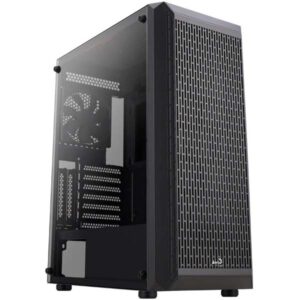 Aerocool Beam V1 ATX Mid Tower WITH 1 Black Fan Cabinet (Black)