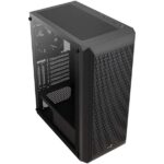 Aerocool Beam V1 ATX Mid Tower WITH 1 Black Fan Cabinet (Black)