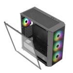 Ant Esports 411 Air ARGB (E-ATX) Mid Tower Cabinet (Black) - Image 5