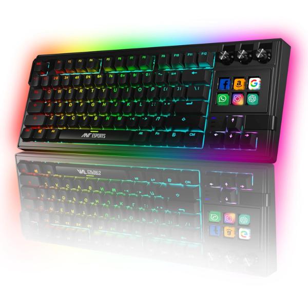 Ant-Esports-Apex-400-1.jpg Ant Esports Apex 400 Wired AI Hybrid RGB Stream Deck Mechanical Keyboard - Image 1