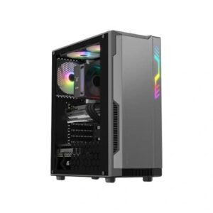 Ant Esports Eclipse ARGB ATX Mid Tower Case (Black & Grey)