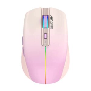 Ant Esports GM400W RGB Wireless Gaming Mouse (Light Pink)