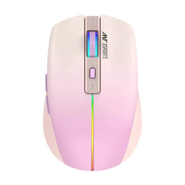 Ant Esports GM400W RGB Wireless Gaming Mouse (Light Pink) Ant Esports GM400W RGB Wireless Gaming Mouse (Light Pink)
