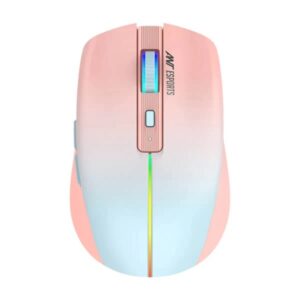 Ant Esports GM400W RGB Wireless Gaming Mouse (Rose Fog)
