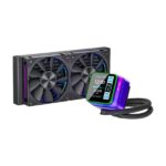 Ant Esports Glacius-240D 240mm ARGB AM5/LGA1851 Black AIO Liquid Cooler with display