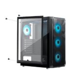 Ant Esports ICE-112 Auto RGB (ATX) Mid Tower Cabinet (Black) - Image 4