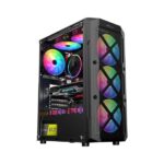 Ant Esports VM50 ARGB Mid-Tower M-ATX Gaming Cabinet (Black)