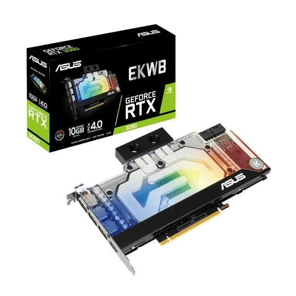 Asus EKWB RTX 3080 10GB GDDR6X With Water Block Graphics Card Asus EKWB RTX 3080 10GB GDDR6X With Water Block Graphics Card