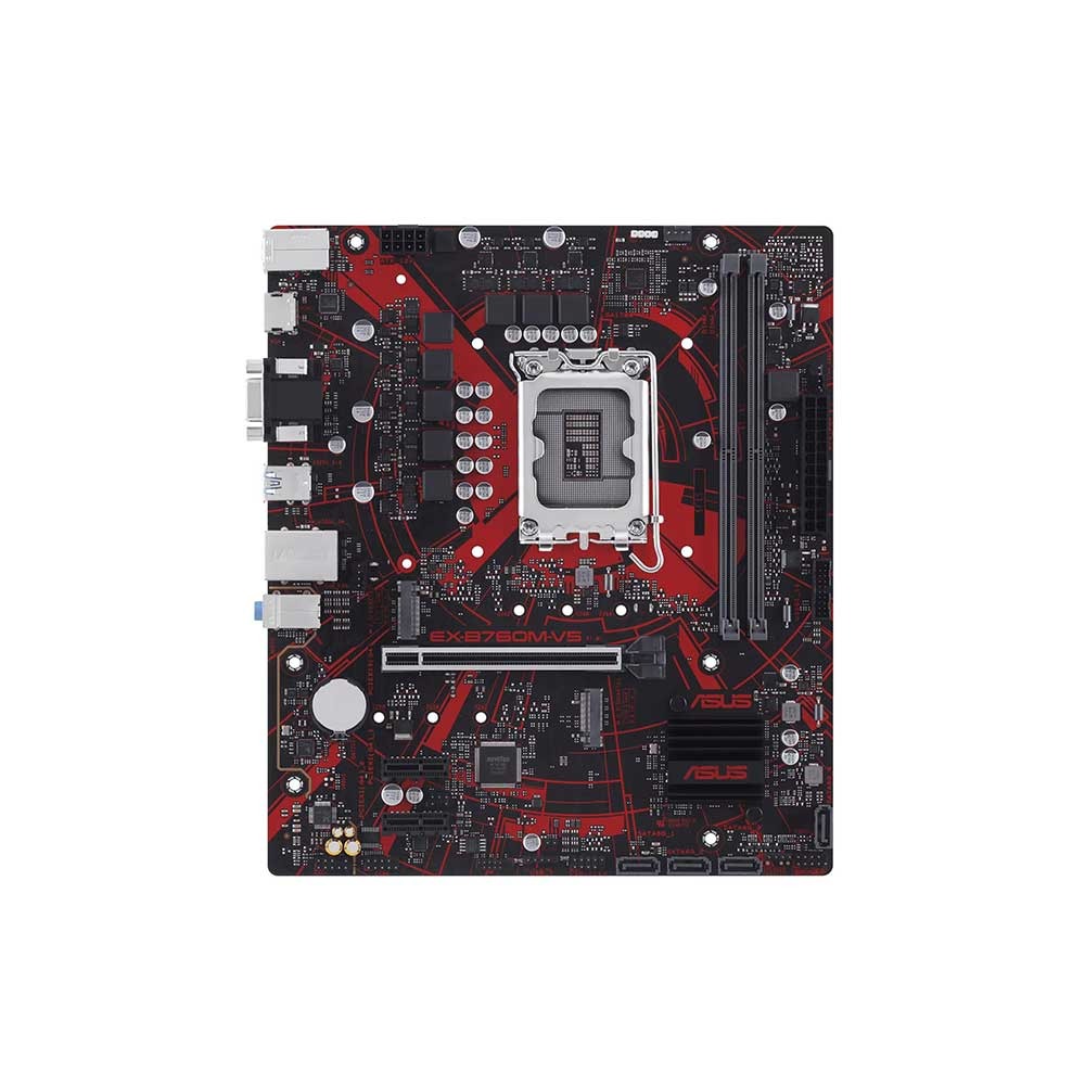 Asus Ex-B760M V5 Lga1700 Micro Atx Motherboard (EX-B760M-V5) Supports Intel 12th, 13th & 14th Gen Processors Asus Ex-B760M V5 Lga1700 Micro Atx Motherboard (EX-B760M-V5) Supports Intel 12th, 13th & 14th Gen Processors