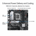 Asus Prime B660M-A D4 Intel Motherboard Supports Intel 12th, 13th & 14th Gen Processors
