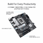 Asus Prime B660M-A D4 Intel Motherboard Supports Intel 12th, 13th & 14th Gen Processors