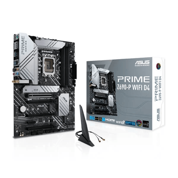 Asus-Prime-Z690-P-WIFI-D4-Motherboard-1.png Asus Prime Z690-P WIFI D4 Intel Motherboard Supports Intel 12th, 13th & 14th Gen Processors - Image 1