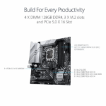 Asus Prime Z690M-Plus D4 Intel Motherboard Supports Intel 12th, 13th & 14th Gen Processors - Image 2