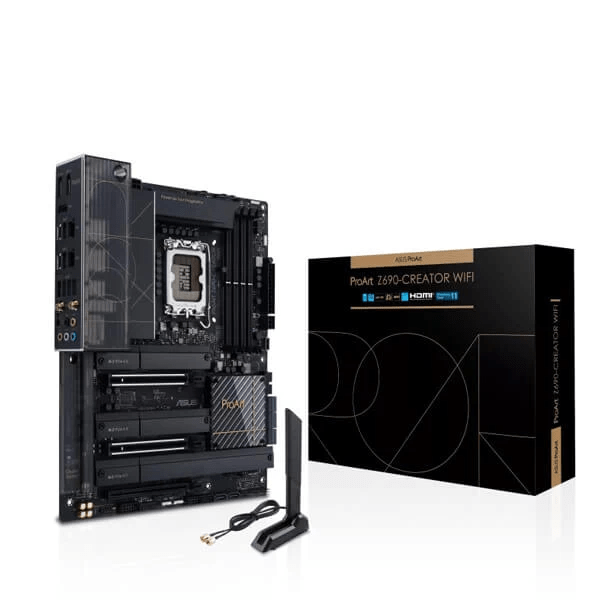 Asus-ProArt-Z690-Creator-WIFI-Motherboard-1.png Asus ProArt Z690 Creator WIFI Intel Motherboard Supports Intel 12th, 13th & 14th Gen Processors - Image 1