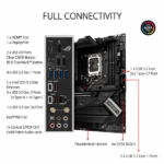 Asus ROG Strix Z690-F Gaming WIFI Intel Motherboard Supports Intel 12th, 13th & 14th Gen Processors - Image 4