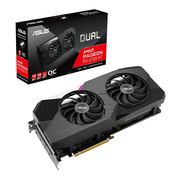 ASUS Dual RX 6750 XT OC Edition 12GB GDDR6 Graphic Card ASUS Dual RX 6750 XT OC Edition 12GB GDDR6 Graphic Card