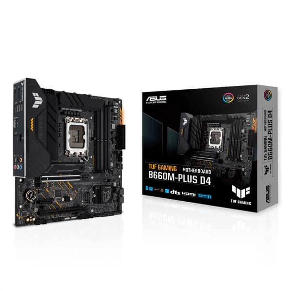 Asus-TUF-Gaming-B660M-PLUS-D4-Motherboard-1.png Asus TUF Gaming B660M-PLUS D4 Intel Motherboard Supports Intel 12th, 13th & 14th Gen Processors - Image 1