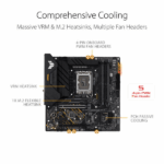 Asus TUF Gaming B660M-PLUS WIFI D4 Intel Motherboard Supports Intel 12th, 13th & 14th Gen Processors - Image 3