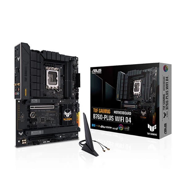 Asus TUF Gaming B760-Plus WIFI D4 Intel Motherboard Supports Intel 12th, 13th & 14th Gen Processors Asus TUF Gaming B760-Plus WIFI D4 Intel Motherboard Supports Intel 12th, 13th & 14th Gen Processors
