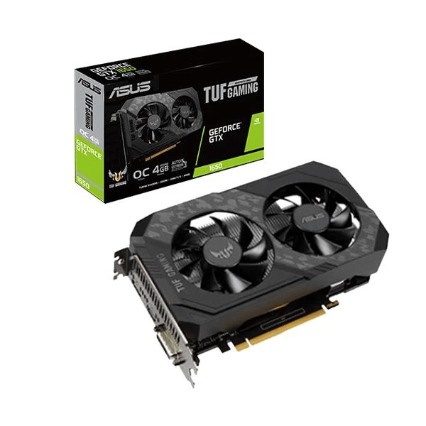 Asus-TUF-Gaming-GTX-1650-OC-4GB-Graphics-Card-1.png ASUS TUF Gaming NVIDIA GeForce GTX 1650 OC Edition Graphics Card - Image 1