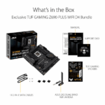 Asus TUF Gaming Z690-Plus WIFI D4  Intel Motherboard Supports Intel 12th, 13th & 14th Gen Processors - Image 2