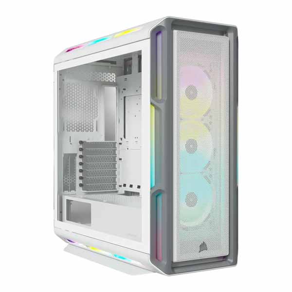 Corsair iCUE 5000T RGB Tempered Glass ATX Mid Tower Case (White) Corsair iCUE 5000T RGB Tempered Glass ATX Mid Tower Case (White)