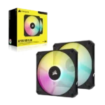 Corsair iCUE AF120 RGB SLIM 120mm Cabinet Fan – Black (Twin Pack) - Image 6