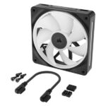 Corsair iCUE LINK LX120 RGB 120mm PWM Fan (Black) - Image 4
