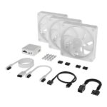 Corsair iCUE LINK LX120 RGB Triple 120mm PWM Fan Starter Kit (White) Corsair iCUE LINK LX120 RGB Triple 120mm PWM Fan Starter Kit (White)