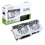 Asus Dual RTX 4070 OC White Edition 12GB GDDR6X Gaming Graphic Card