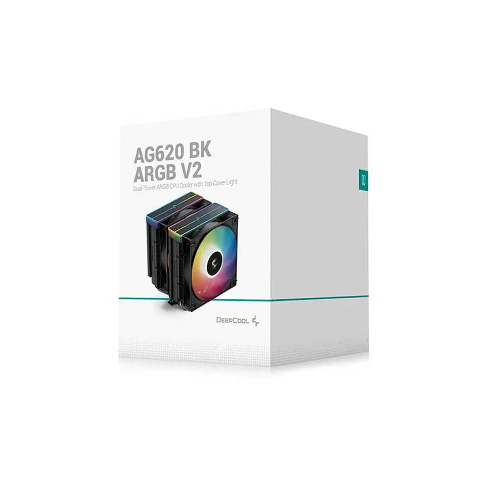 Deepcool-AG620-BK-ARGB-V2-120mm-CPU-Air-Cooler-Black-R-AG620-BKAMMN-GJD.webp Deepcool AG620 BK ARGB V2 120mm CPU Air Cooler Black (R-AG620-BKAMMN-GJD) - Image 1