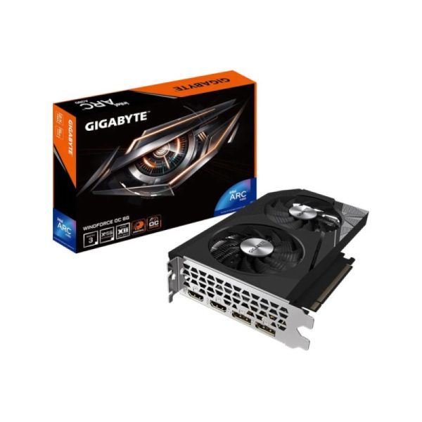 GIGABYTE ARC A380 Windforce OC 6GB GDDR6 Dual Fan Graphics Card GIGABYTE ARC A380 Windforce OC 6GB GDDR6 Dual Fan Graphics Card