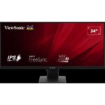 ViewSonic VA3456-MHDJ 34" UWQHD Free Sync Ultra Wide Monitor Black - Image 4