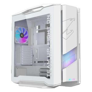 Gigabyte AORUS C601 GLASS ICE E-ATX Mid Tower Cabinet (White)