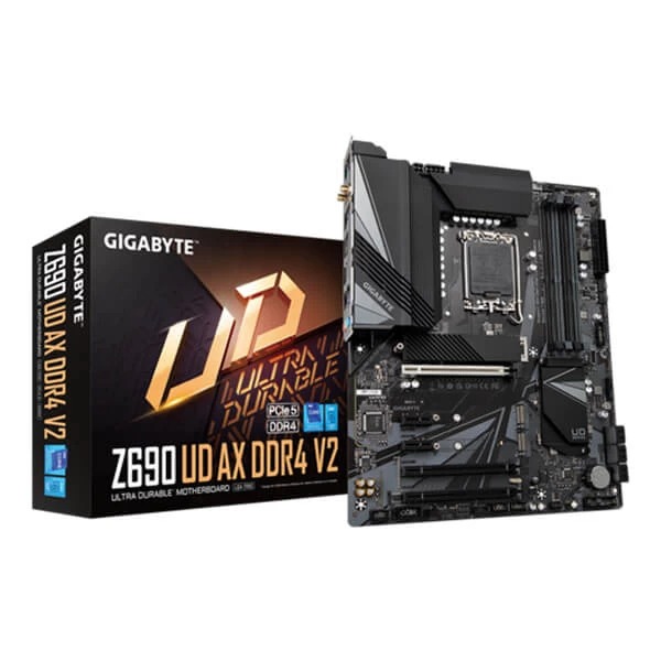 Gigabyte Z690 UD AX DDR4 V2 (Wi-Fi) Motherboard Supports Intel 12th, 13th & 14th Gen Processors Gigabyte Z690 UD AX DDR4 V2 (Wi-Fi) Motherboard Supports Intel 12th, 13th & 14th Gen Processors