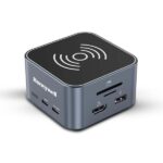 Honeywell 12-in-1 Type C Dock with 4K HDMI, MagSafe Wireless 15W, Ethernet Port, 4xUSB Ports, 2xType C PD 100W, Mic & Audio Port, SD & MicroSD Slot, All Type C Devices - Windows/MacBook