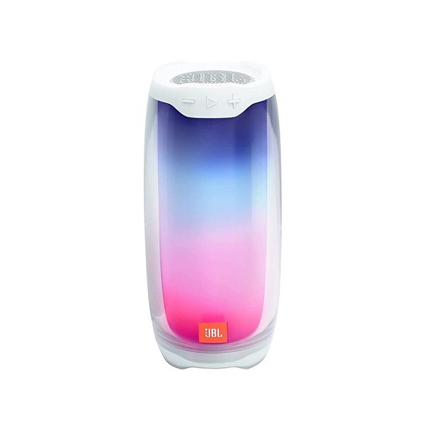 JBL Pulse 4 Portable Bluetooth Speaker with 360 degrees LED lights, White JBL Pulse 4 Portable Bluetooth Speaker with 360 degrees LED lights, White