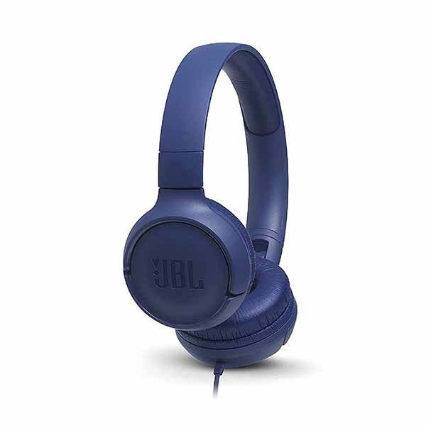 JBL-Tune-500-BL-1.jpg JBL Tune 500, Wired On Ear Headphone with Mic, Blue - Image 1