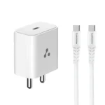 Ambrane UNI-20 Type C Wall Charger - White