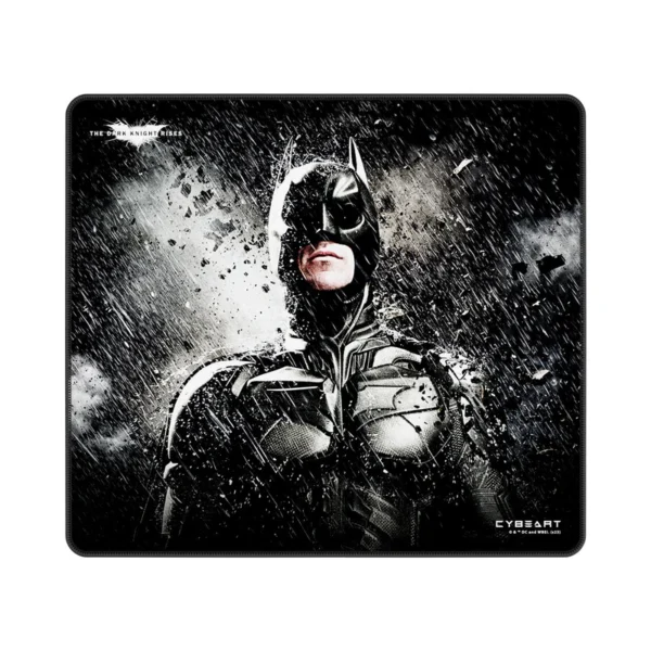 Cybeart | Batman - The Dark Knight Rises Gaming MousePad (Large - 450x400x4mm) | Waterproof, Never Slip Base, Stitched Edges, Esports Grade