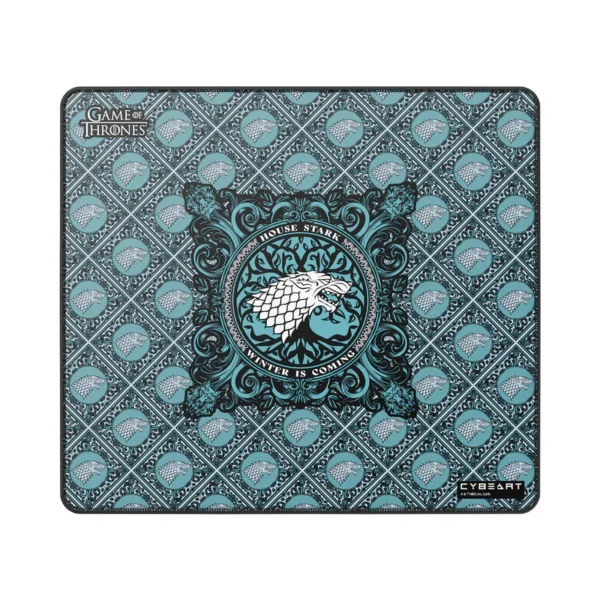 Cybeart | House Stark Gaming Mouse Pad (Large - 450x400x4mm) | Waterproof, Never Slip Base, Stitched Edges, Esports Grade