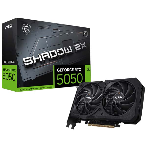 MSI GeForce RTX 5050 8G SHADOW 2X Graphics Card MSI GeForce RTX 5050 8G SHADOW 2X Graphics Card